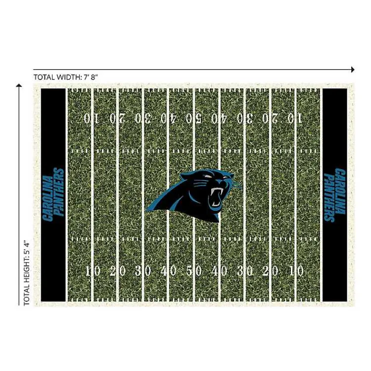 Area Rugs-Kirklands Home Carolina Panthers Home Field Area Rug, 6x8