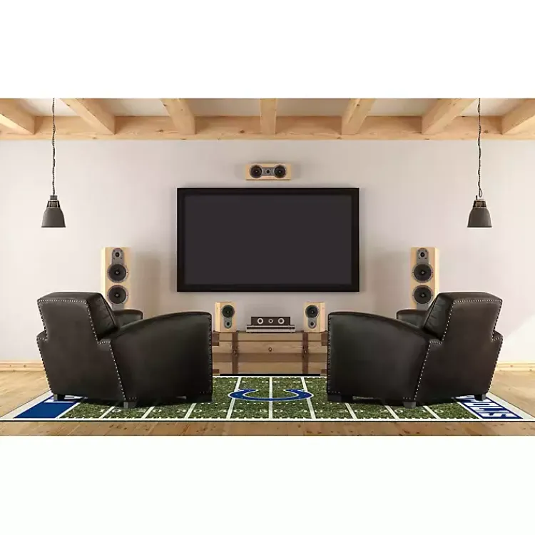 Area Rugs-Kirklands Home Indianapolis Colts Home Field Area Rug, 6x8 Blue