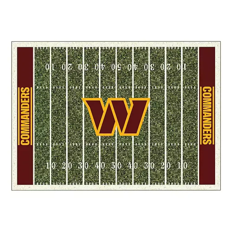Area Rugs-Kirklands Home Washington Commanders Home Field Area Rug, 6x8