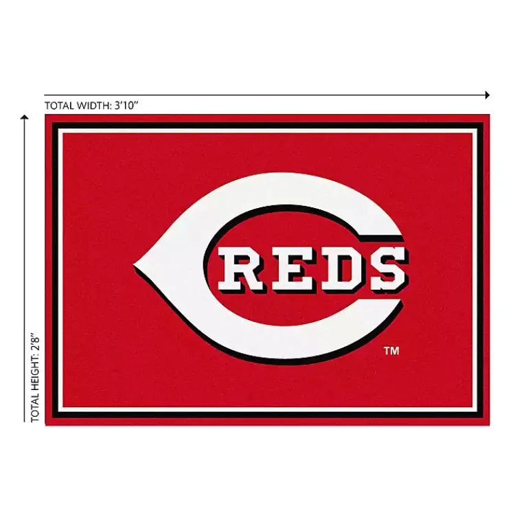 Area Rugs-Kirklands Home Cincinnati Reds Spirit Rug, 3x4