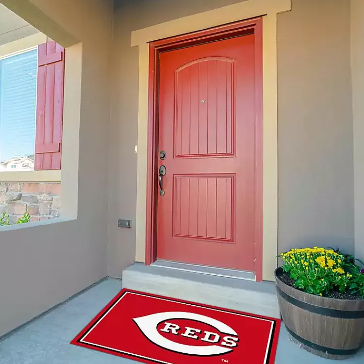 Area Rugs-Kirklands Home Cincinnati Reds Spirit Rug, 3x4