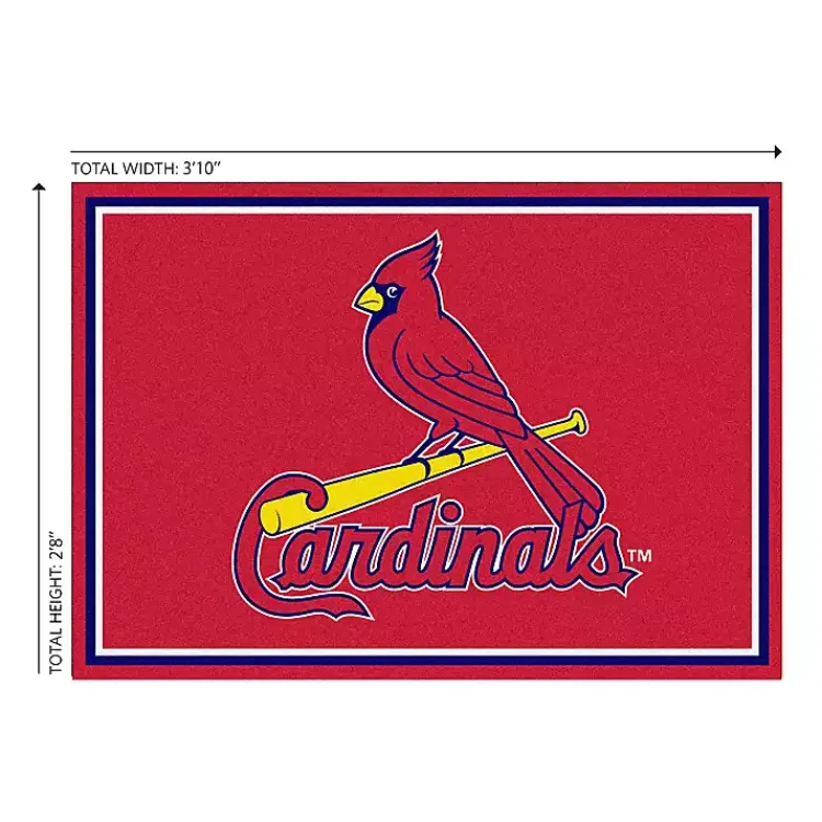 Area Rugs-Kirklands Home St. Louis Cardinals Spirit Rug, 3x4 Red