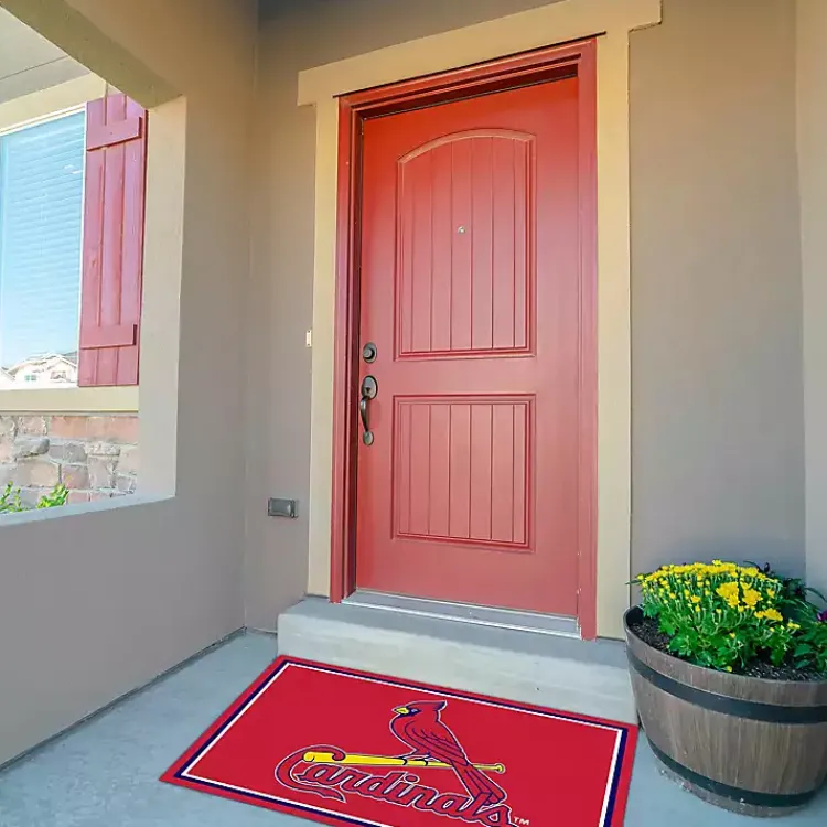 Area Rugs-Kirklands Home St. Louis Cardinals Spirit Rug, 3x4 Red