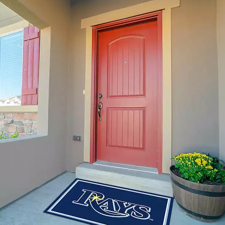 Area Rugs-Kirklands Home Tampa Bay Devil Rays Spirit Rug, 3x4 Blue