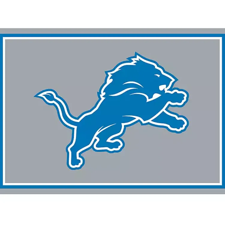Area Rugs-Kirklands Home Detroit Lions Area Rug, 3x4