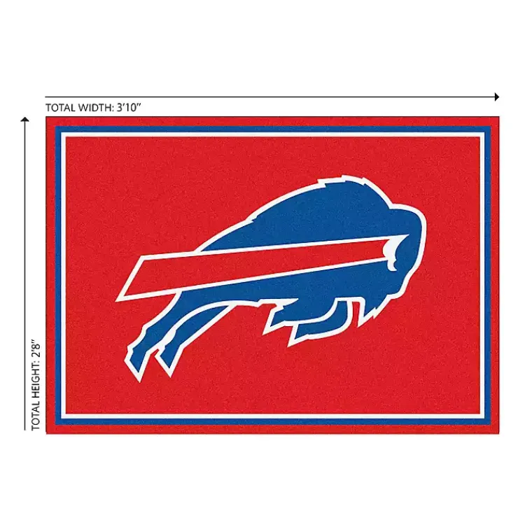 Area Rugs-Kirklands Home Buffalo Bills Area Rug, 3x4 Red