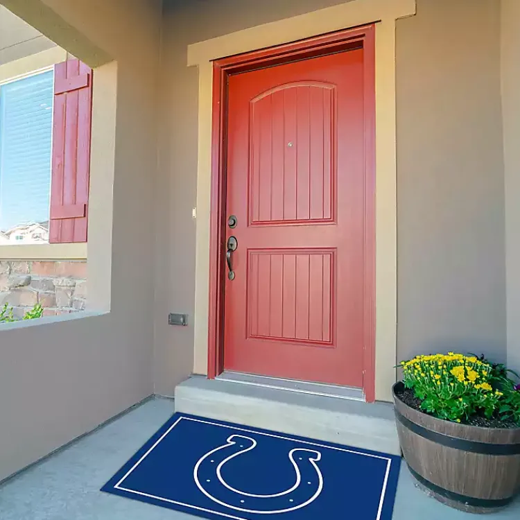 Area Rugs-Kirklands Home Indianapolis Colts Area Rug, 3x4 Blue