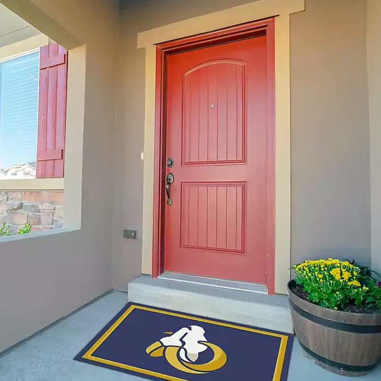 Area Rugs-Kirklands Home Los Angeles Rams Area Rug, 3x4 Blue