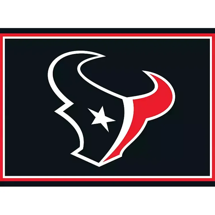 Area Rugs-Kirklands Home Houston Texans Area Rug, 3x4 Black