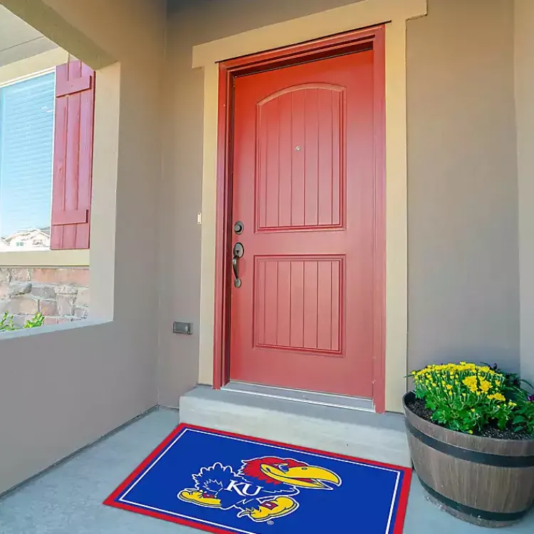 Area Rugs-Kirklands Home University of Kansas Area Rug, 3x4