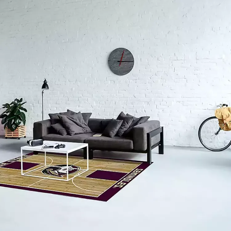 Area Rugs-Kirklands Home Florida State University Courtside Area Rug, 4x6