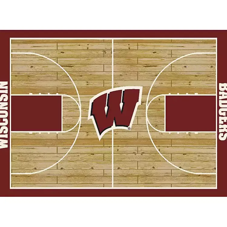 Area Rugs-Kirklands Home University of Wisconsin Courtside Area Rug, 4x6