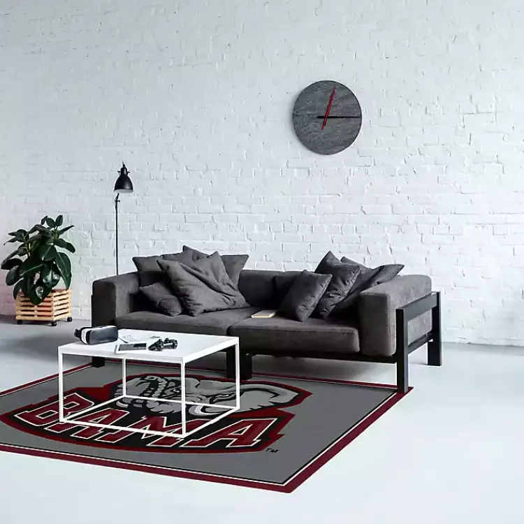 Area Rugs-Kirklands Home University of Alabama Area Rug, 4x6 Gray