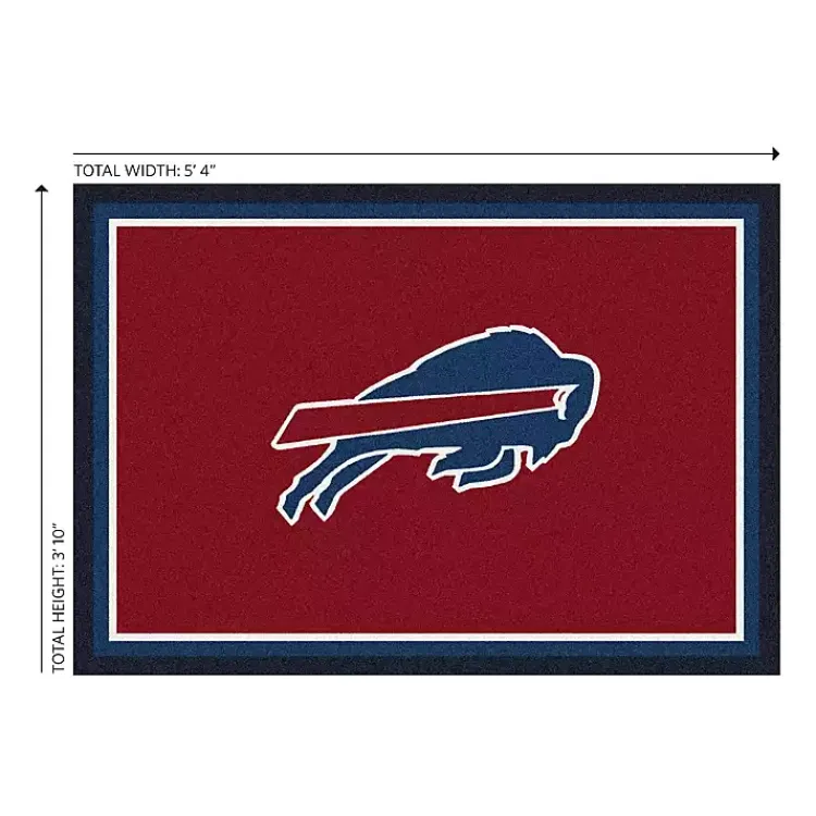Area Rugs-Kirklands Home Buffalo Bills Area Rug, 4x6 Red