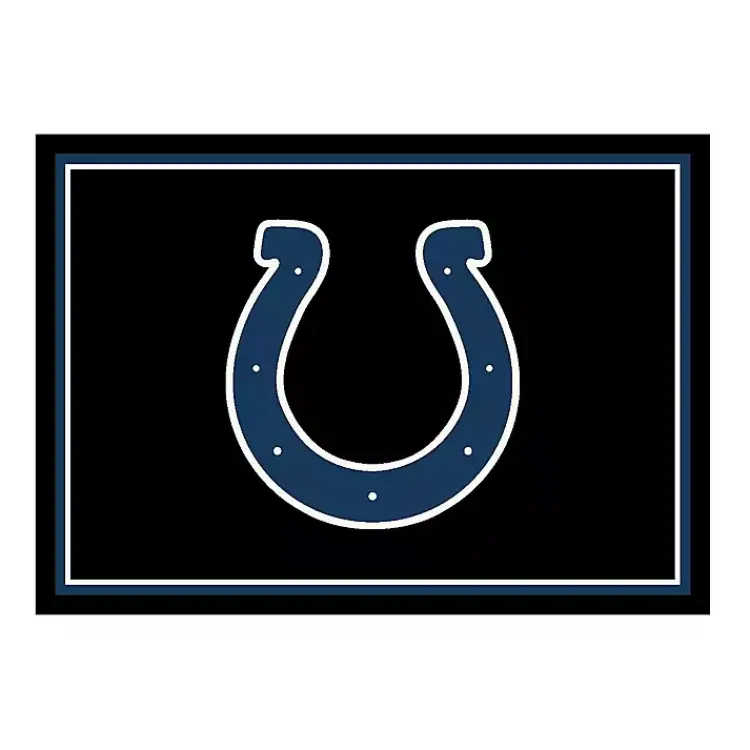 Area Rugs-Kirklands Home Indianapolis Colts Area Rug, 4x6 Black