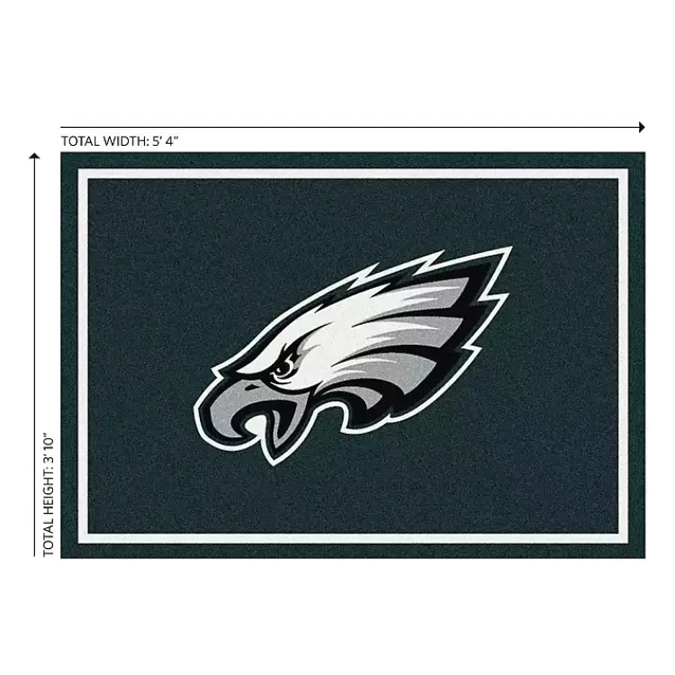 Area Rugs-Kirklands Home Philadelphia Eagles Area Rug, 4x6 Green