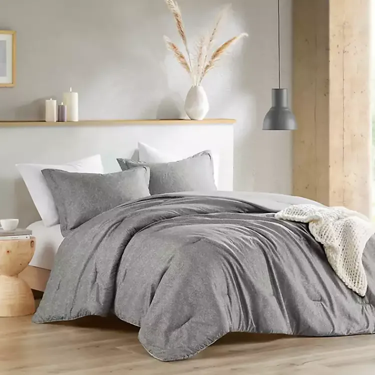 Comforters-Kirklands Home Chambray 2-pc. Twin/Twin XL Comforter Set Gray