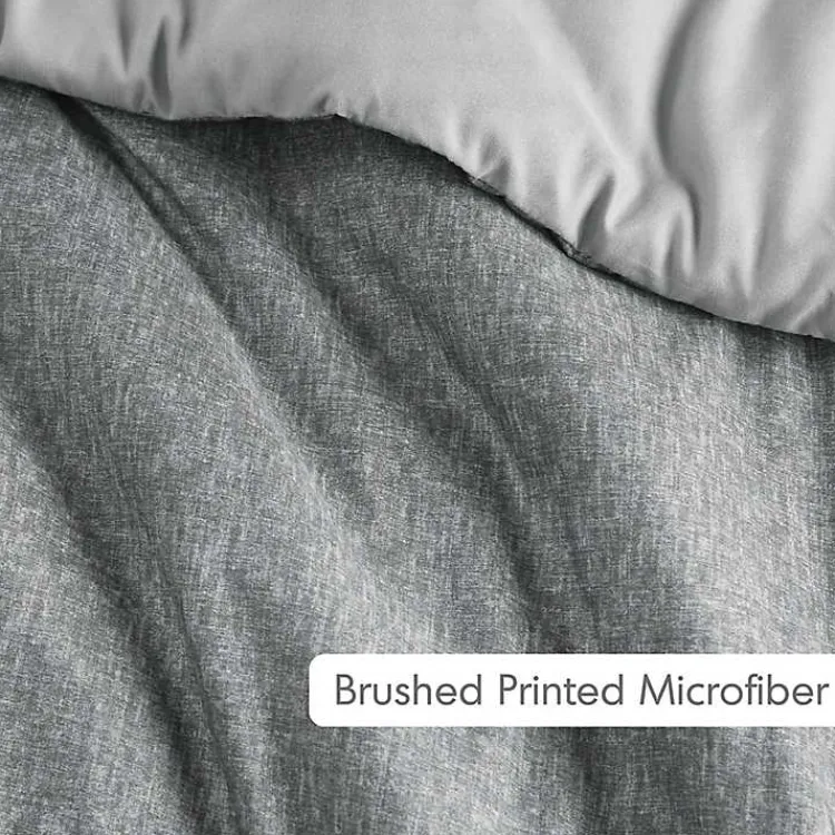 Comforters-Kirklands Home Chambray 2-pc. Twin/Twin XL Comforter Set Gray