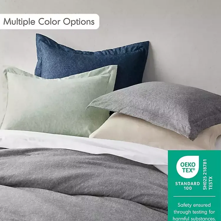 Comforters-Kirklands Home Chambray 3-pc. King Comforter Set Green