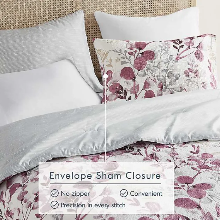 Comforters-Kirklands Home Purple Botanical 2-pc. Twin/Twin XL Comforter Set