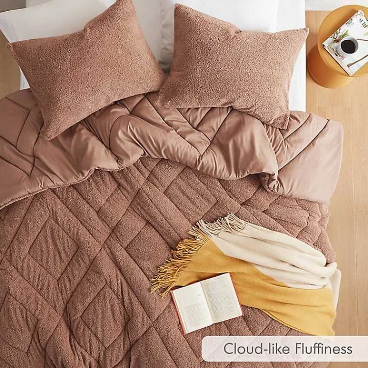 Comforters-Kirklands Home Quilted Teddy 2-pc. Twin Comforter Set Brown