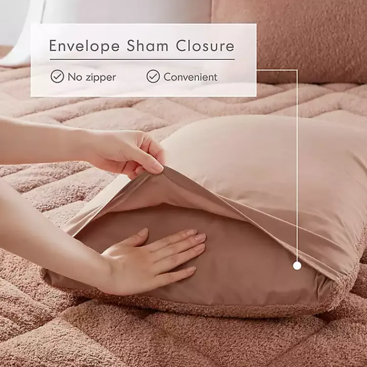 Comforters-Kirklands Home Quilted Teddy 2-pc. Twin Comforter Set Brown