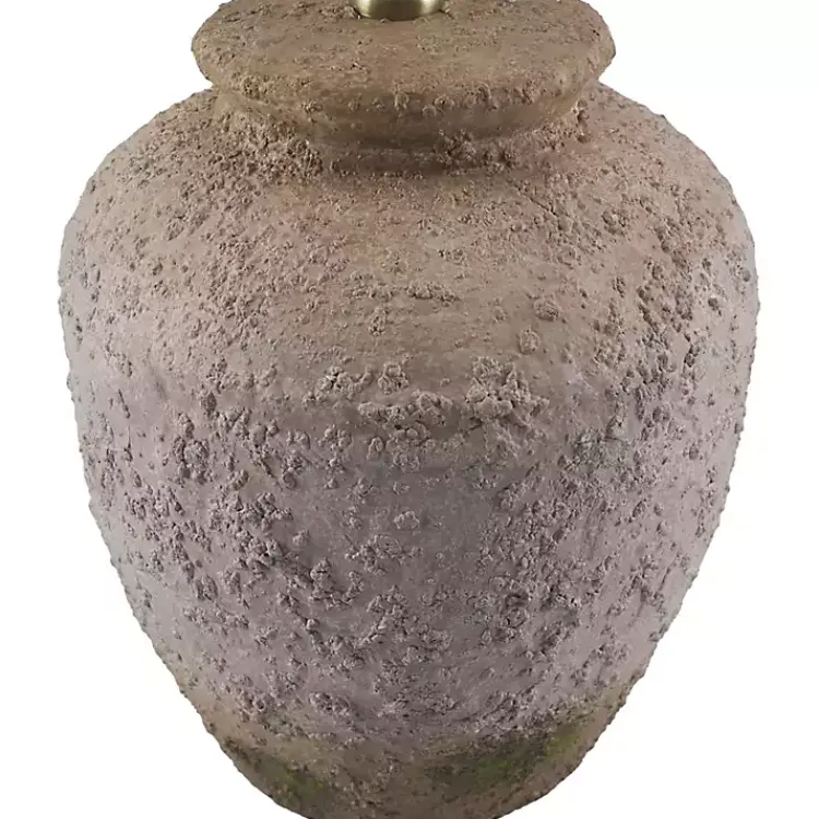 Table Lamps-Kirklands Home Cream Textured Ceramic Lia Table Lamp Ivory