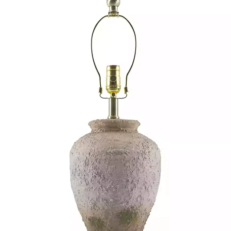 Table Lamps-Kirklands Home Cream Textured Ceramic Lia Table Lamp Ivory