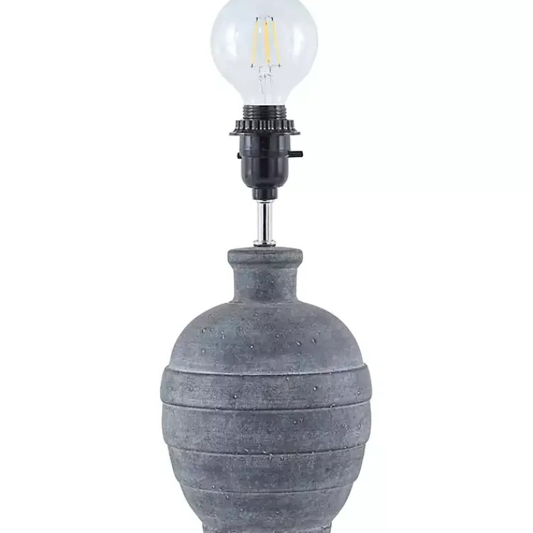 Table Lamps-Kirklands Home Navy Ceramic 2-pc. Lamps with Seagrass Shades Blue