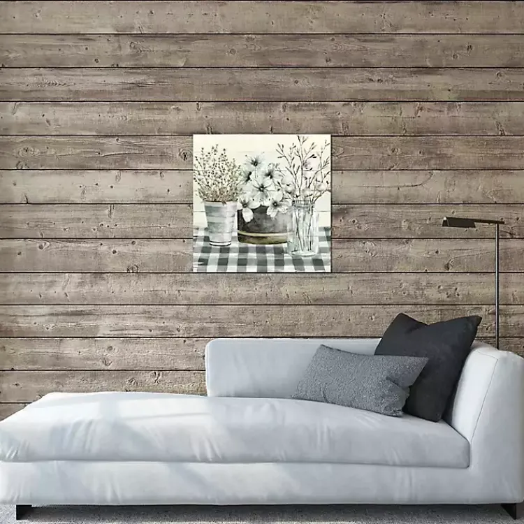 Canvas Art-Kirklands Home Spring Floral Gingham Canvas Art Print