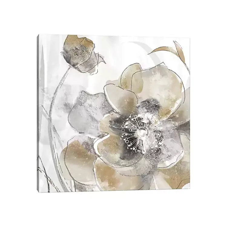 Canvas Art-Kirklands Home Taupe Spring Poppy Canvas Art Print