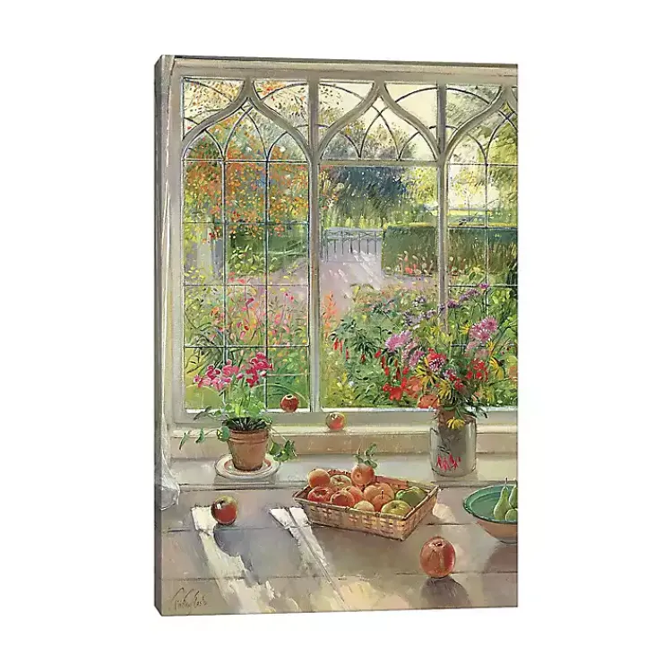 Canvas Art-Kirklands Home Autumn Fruit and Flowers Canvas Art Print Multicolor