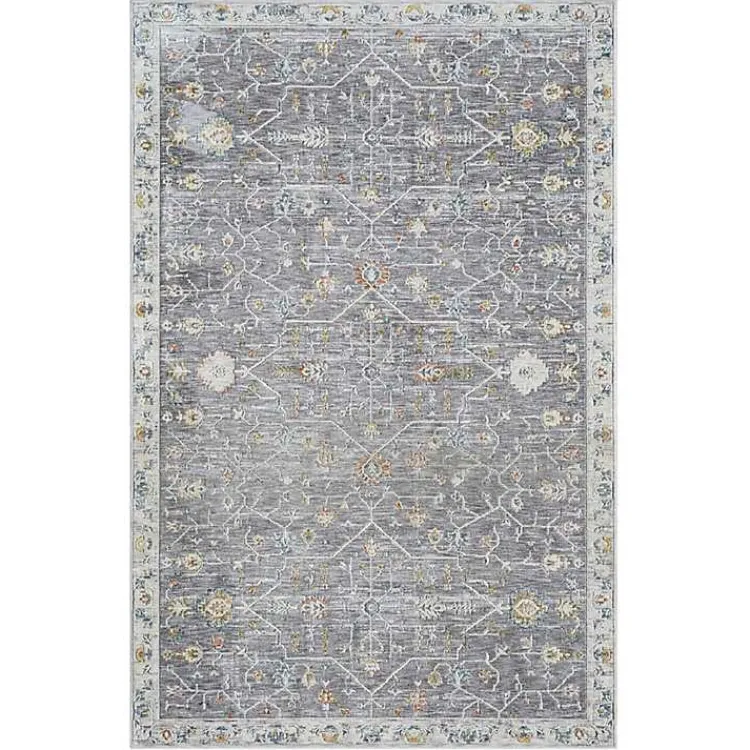 Area Rugs-Kirklands Home Gray Ivory Accent Rug, 2x3