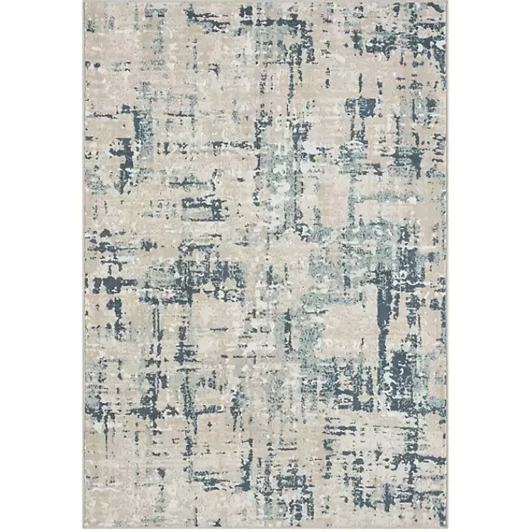 Area Rugs-Kirklands Home Blue Avalon Abstract Pattern Area Rug, 4x6