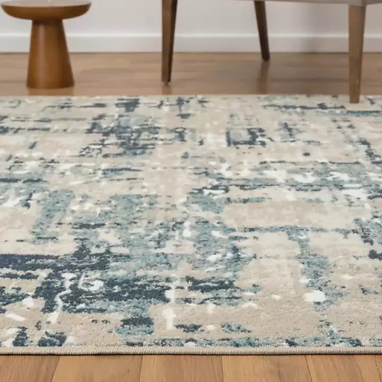 Area Rugs-Kirklands Home Blue Avalon Abstract Pattern Area Rug, 4x6