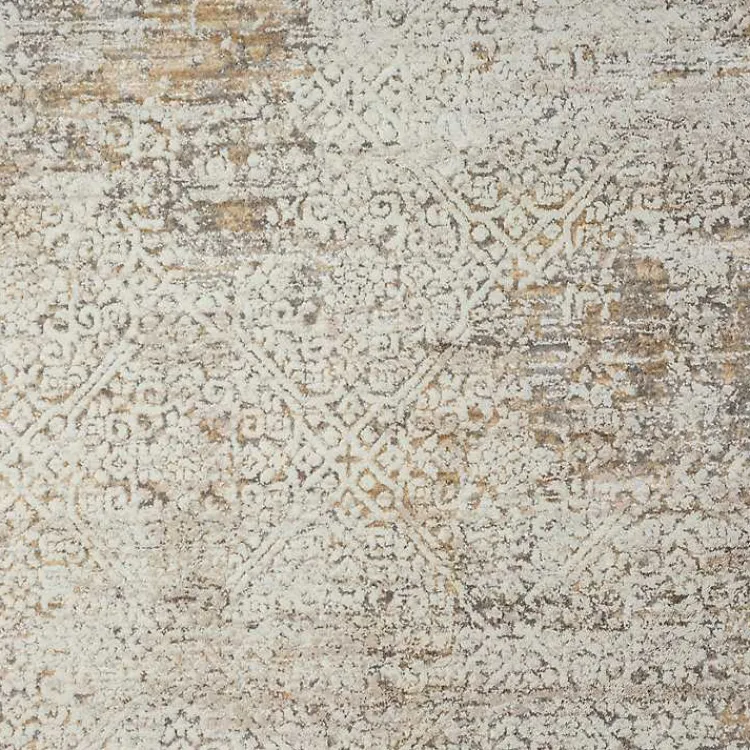 Area Rugs-Kirklands Home Brisbane Beige Faded Damask Area Rug, 4x6
