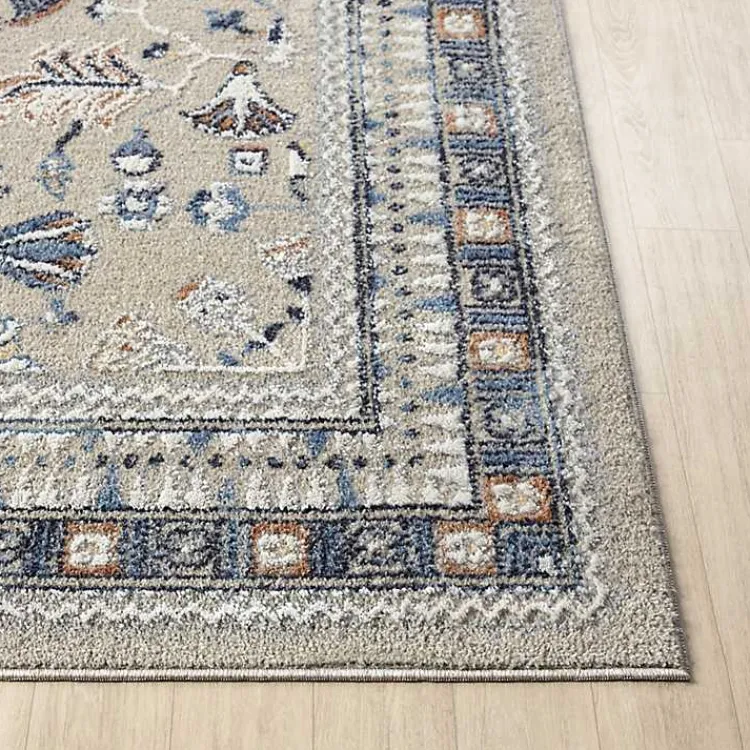 Area Rugs-Kirklands Home Vista Blue Beige Area Rug, 7x9