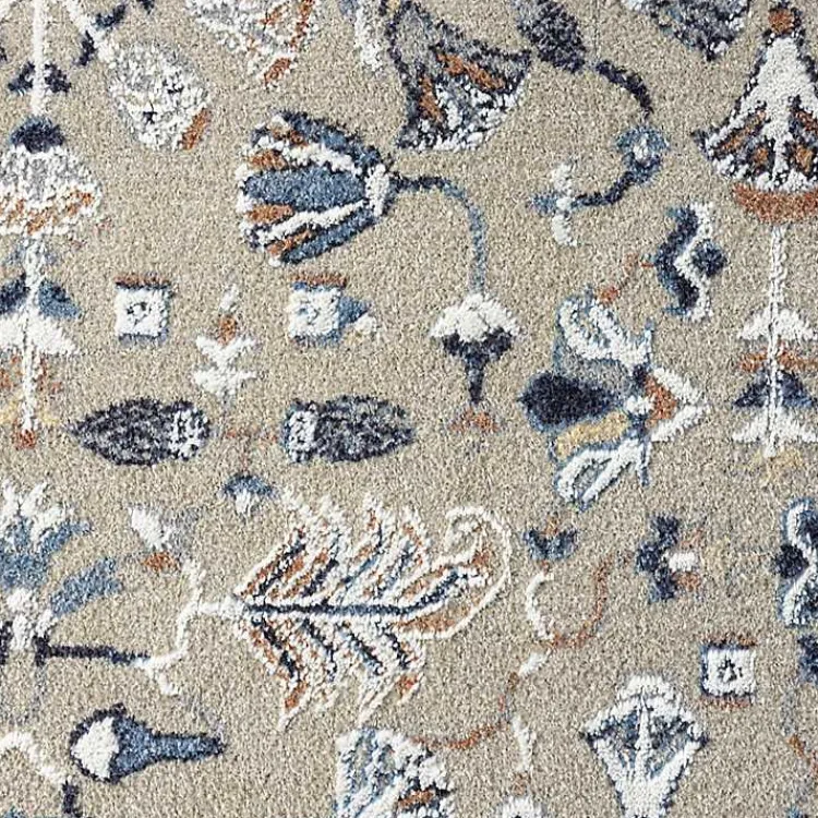 Area Rugs-Kirklands Home Vista Blue Beige Area Rug, 7x9