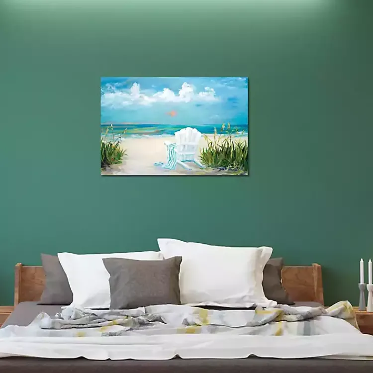 Canvas Art-Kirklands Home Beach Relaxation Canvas Art Print Multi