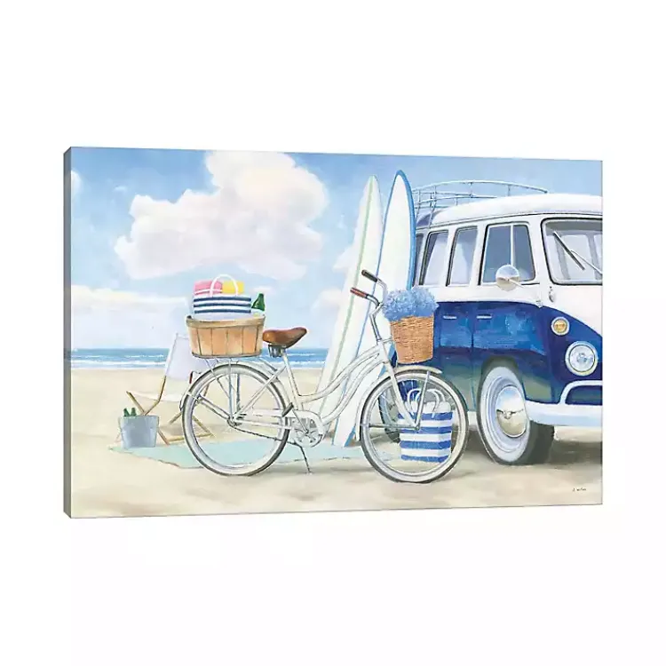 Canvas Art-Kirklands Home Beach Day Canvas Art Print Multi