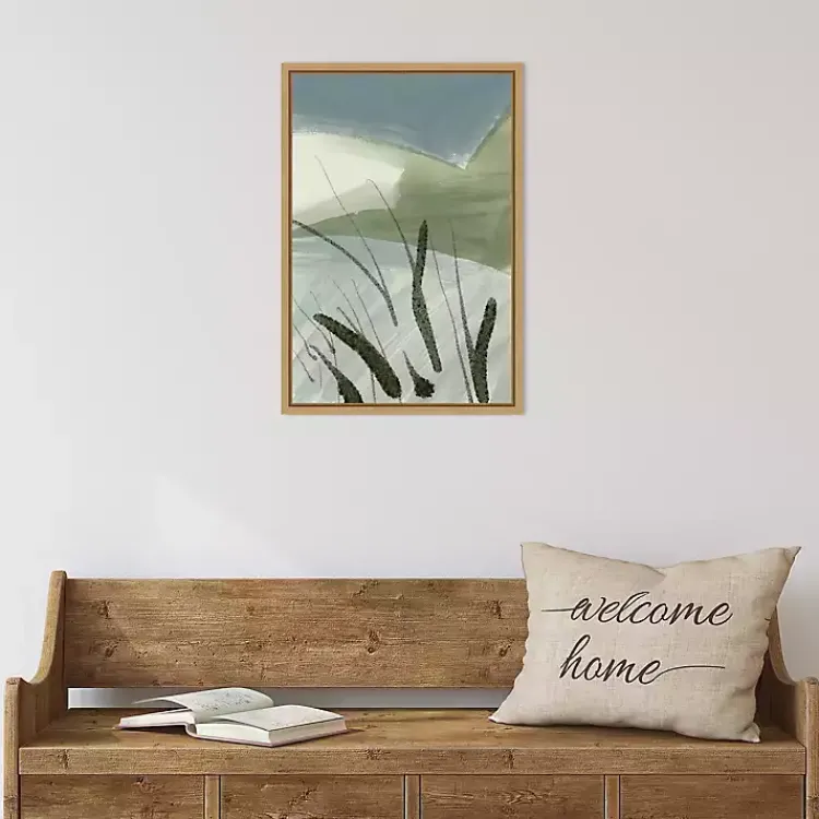Canvas Art-Kirklands Home Cattail Abstract Framed Canvas Art Print