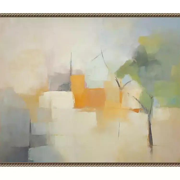 Canvas Art-Kirklands Home Hazy Park Abstract Framed Canvas Art Print