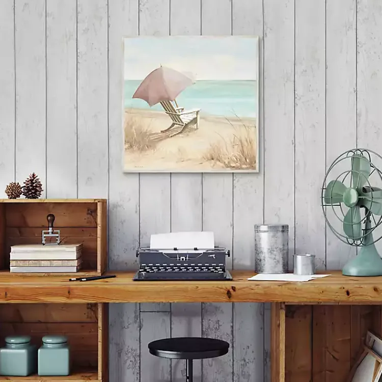 Canvas Art-Kirklands Home Vintage Vacation I Framed Canvas Art Print