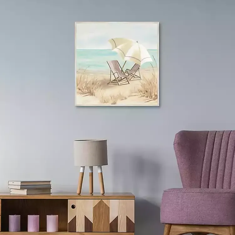 Canvas Art-Kirklands Home Vintage Vacation II Framed Canvas Art Print