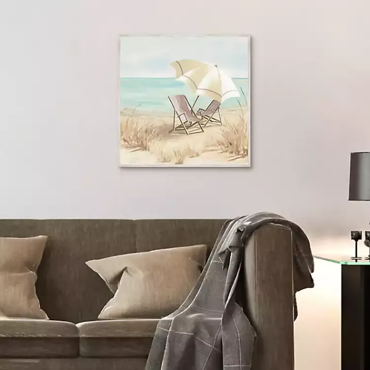 Canvas Art-Kirklands Home Vintage Vacation II Framed Canvas Art Print