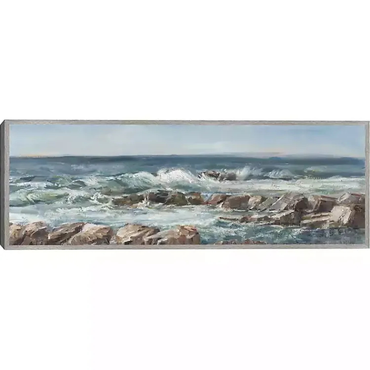 Canvas Art-Kirklands Home Moody Ocean View Framed Canvas Art Print