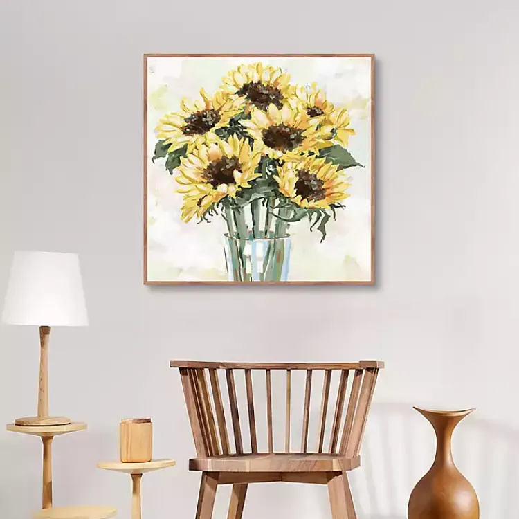 Canvas Art-Kirklands Home Sunny Sunflowers Framed Canvas Art Print