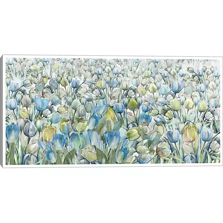 Canvas Art-Kirklands Home Tulip Parade Framed Canvas Art Print Multi