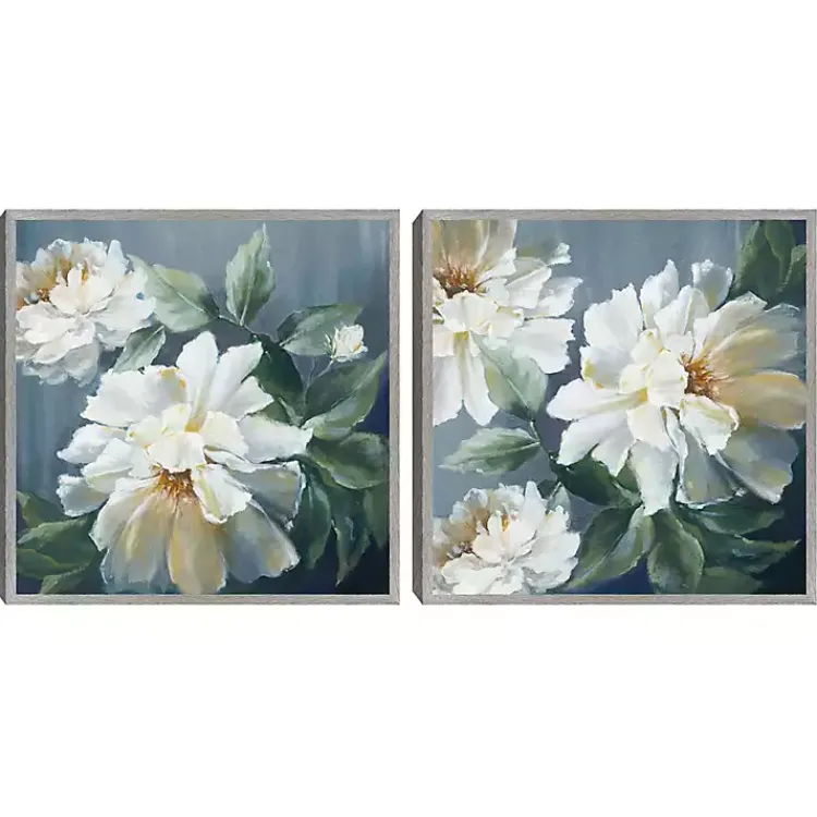 Canvas Art-Kirklands Home Secret Garden Framed Canvas Art Print Blue