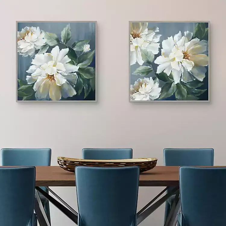 Canvas Art-Kirklands Home Secret Garden Framed Canvas Art Print Blue